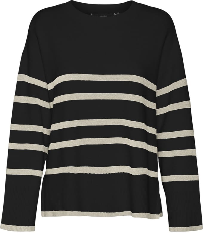 VERO MODA - VMSABA LS O-NECK STRIPE PULLOVER GA NOOS - Dames - Gebreide truien