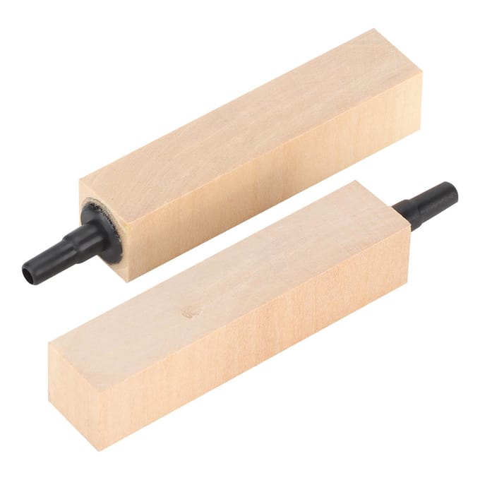 2 Pièces/Ensemble Diffuseur Pierre à Air en Bois Naturel pour Aquarium(L) L beige