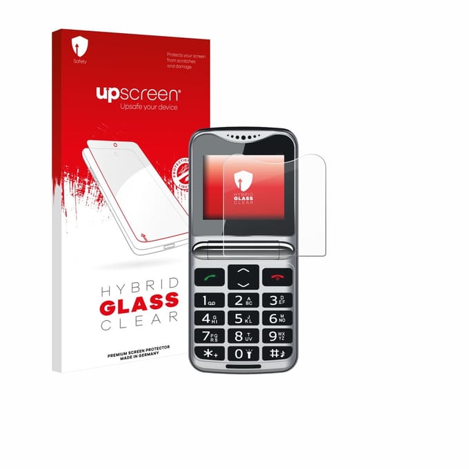 upscreen - Screenprotector voor bea-fon Fold 10 LTE - Folie Beschermfolie Beschermglas transparant