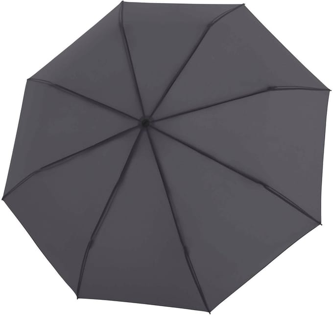 Knirps paraplu Timber Manual Dark Grey donkergrijs