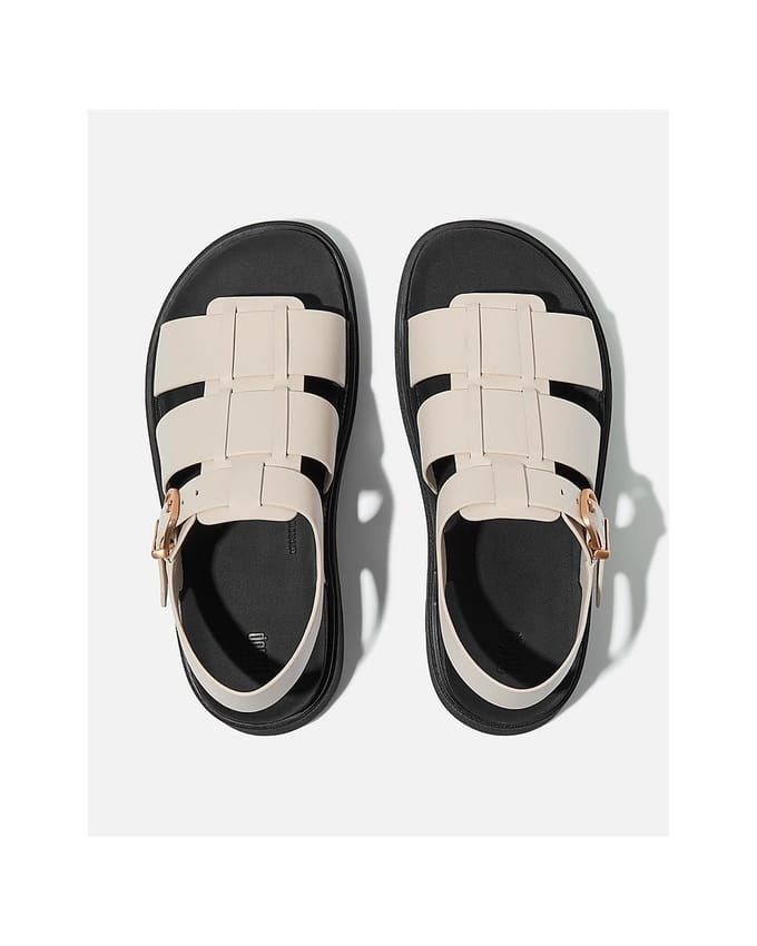 FitFlop GEN-FF Fisherman Dames Sandalen Van Leer In Beige