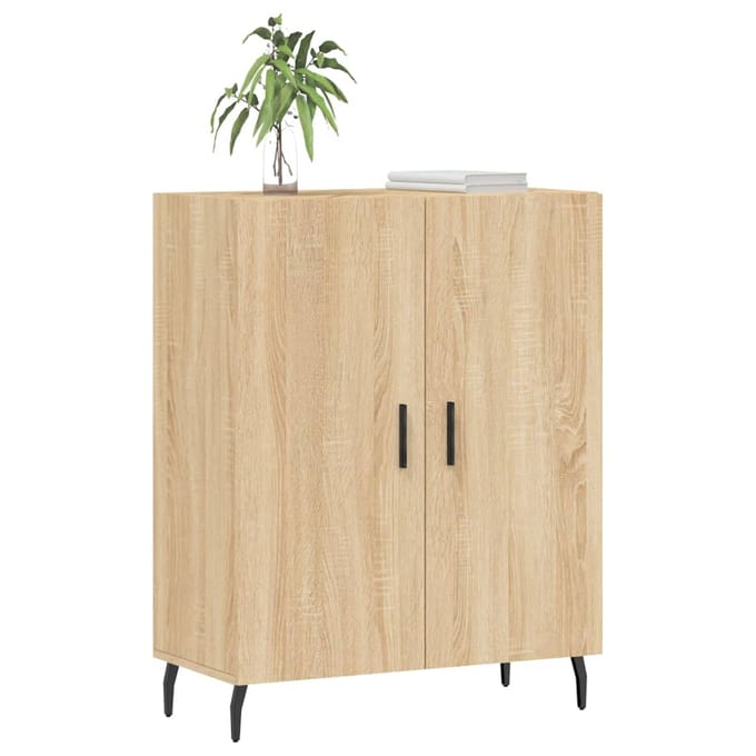 vidaXL - Dressoir - 69,5x34x90 - cm - bewerkt - hout - sonoma - eikenkleurig