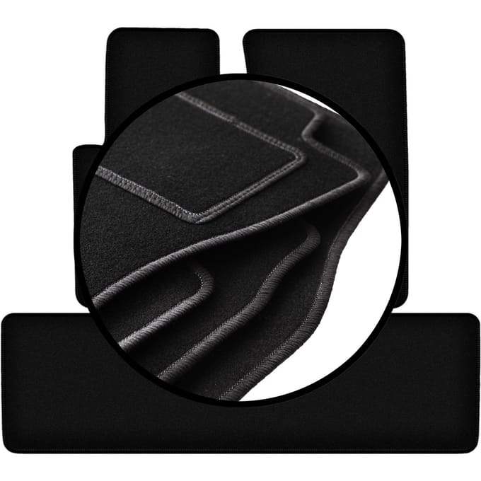Complete set veloursmatten voor: Mercedes G W461 off-road (1978-2008)