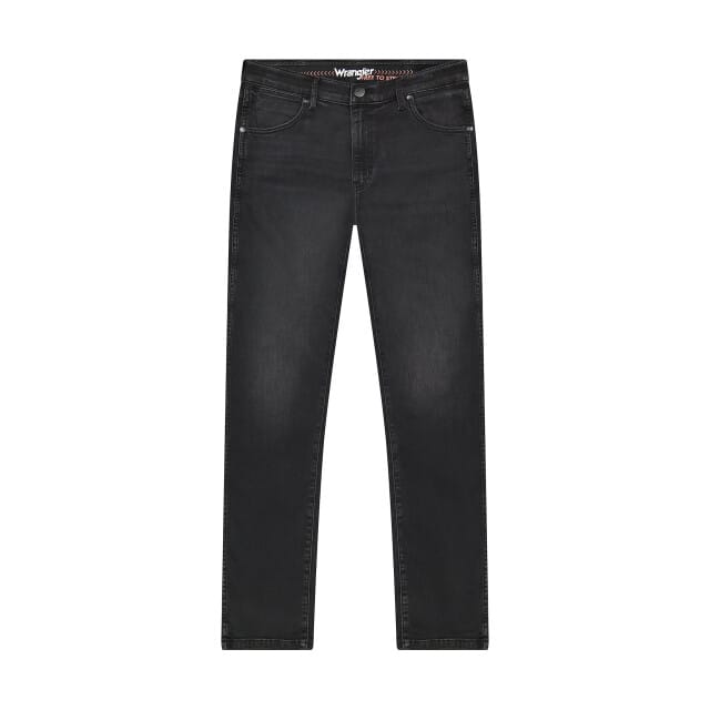 Wrangler - Larston - Heren Slim-fit Jeans - Black Fog