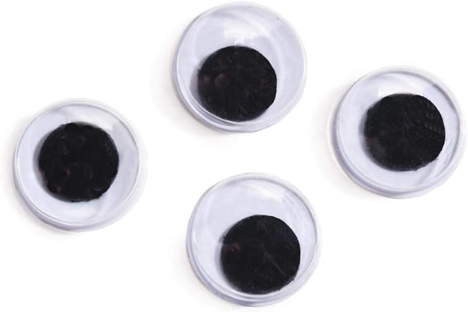 Wiggle Oogjes - Knutselogen - Creatief Knutselen - Zelfklevend - 15mm - Meerkleurig