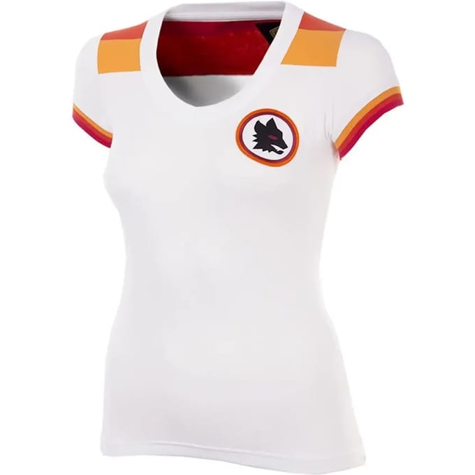 COPA - AS Roma 1978 - 79 Uit Dames Retro Voetbalshirt - Dames - Wit - XL