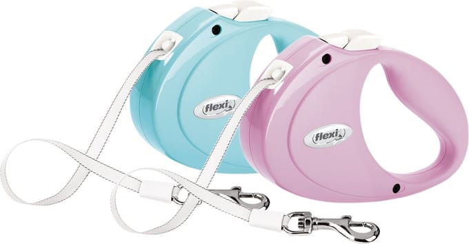 Flexi puppy leiband lint Lichtblauw 2m/<12kg
