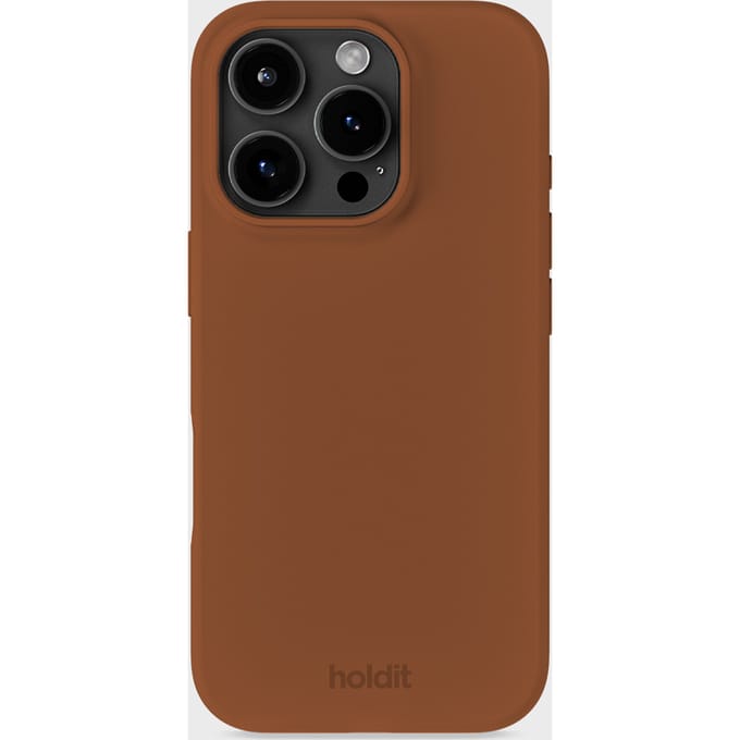 Phone Case Silicone Almond Brown iPhone 16 Pro