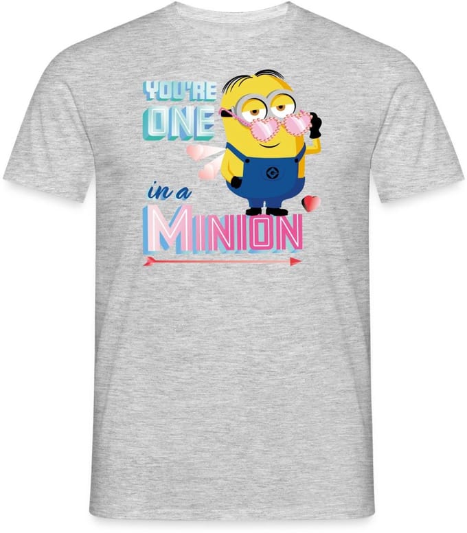 Minions Dave Youre One In A Minion Grappig Ontwerp T-Shirt Heren