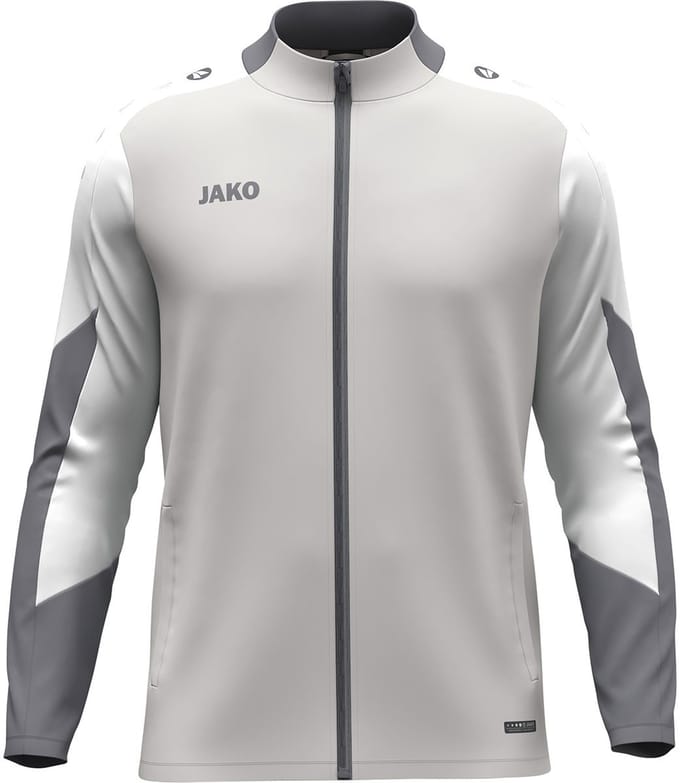 Jako Dynamic Polyestervest Kinderen - Lichtgrijs / Wit / Grijs | Maat: 152