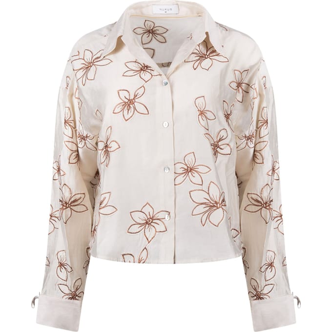 Nukus Bailey Blouse Flower Blouses Zand Nkf02118