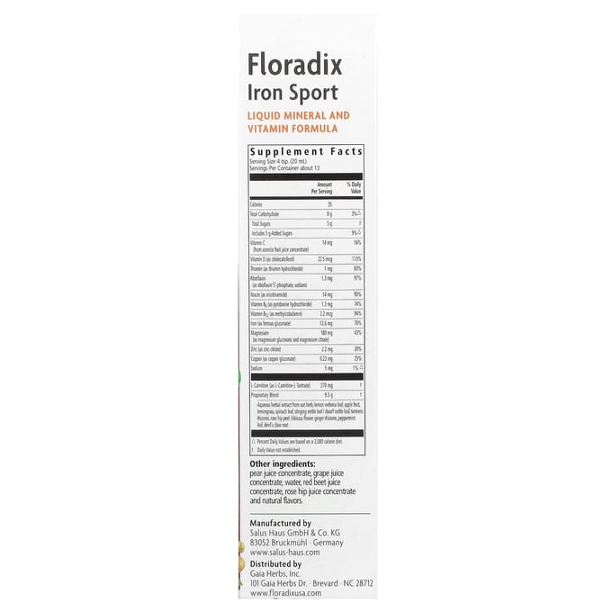 Floradix, Floradix Iron Sports, 250 ml (250 ml)