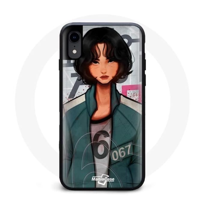Coque - Squid Game - iPhone XR - Souple - Noir - Kang Sae Byeok