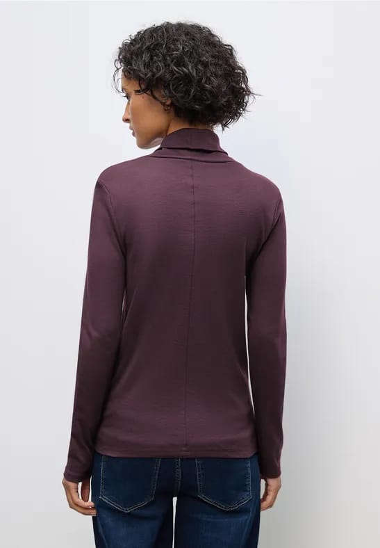 Basic shirt met coltrui