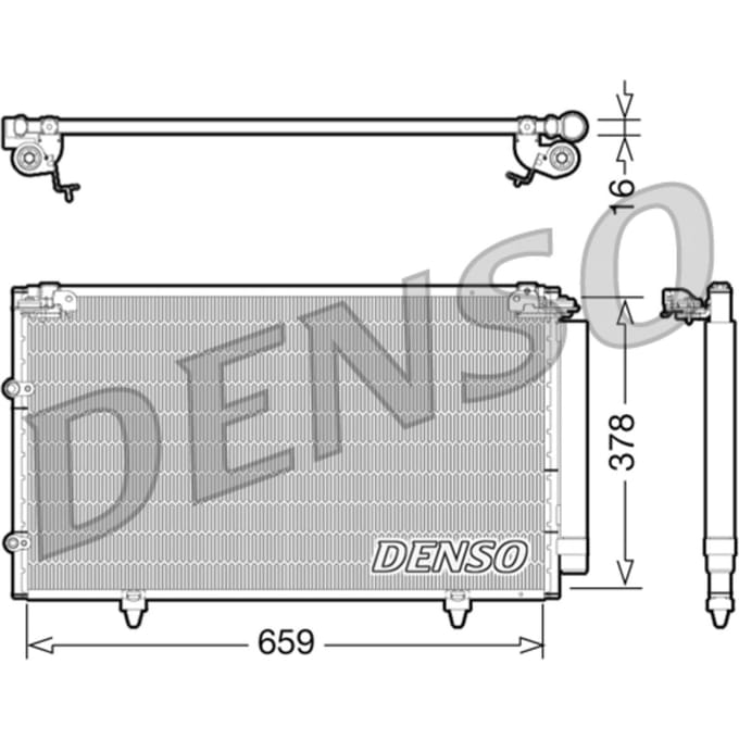 Condensator, airconditioning DENSO DCN51003