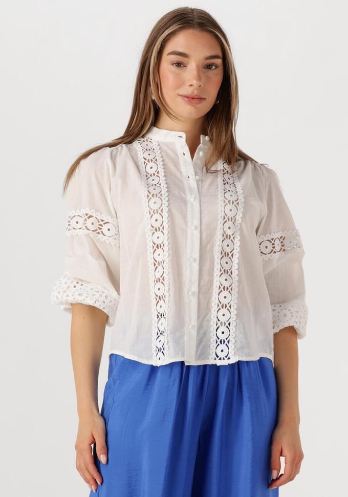 Lollys Laundry Junell Shirt Ls Dames - Jurken - Wit - Maat L