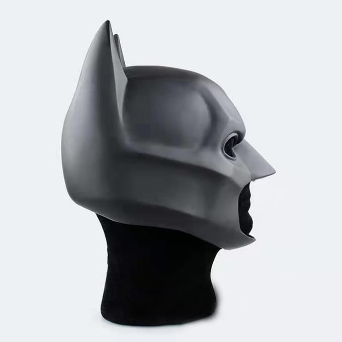 Superheld Batman Masker Zwart Hoofddeksel Halloween Kostuum Accessoire gray