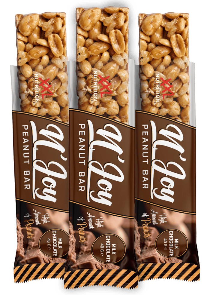 XXL Nutrition N'Joy Nuts Bar Pinda - Melk Chocolade 1 reep (40 gram)