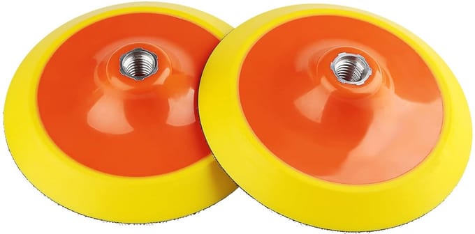 2x 6 Inch Polijstpad Steunplaat voor Rotary Polijstmachine - 5/8"-11 Schroefdraad