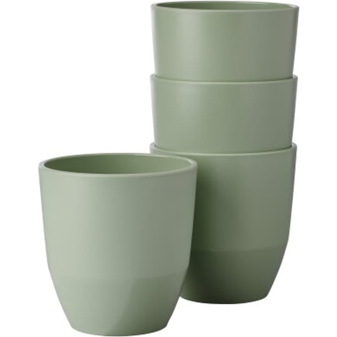 Mepal Sale - Outlet -  Beker Silueta 200 ml set 4 stuks - Nordic sage - buitenservies