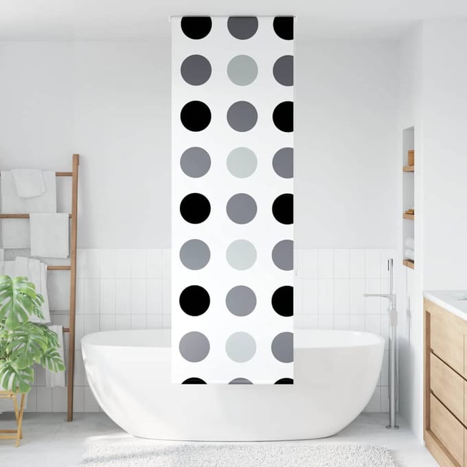 vidaXL - Doucherolgordijn - 70x240 - cm - stofbreedte - 66 - cm