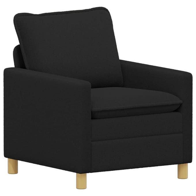 vidaXL - Bank - Zwart - 76 - x - 81 - x - 87,5 - cm - Stof