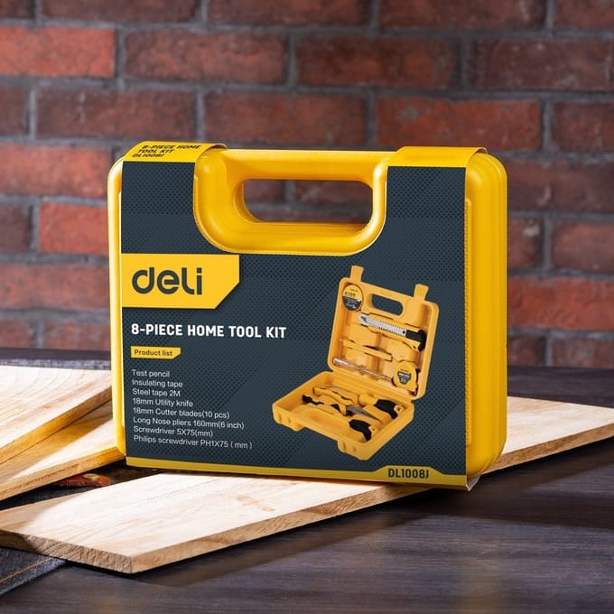 Huishoudgereedschapset 8-delig Deli Tools EDL1008J