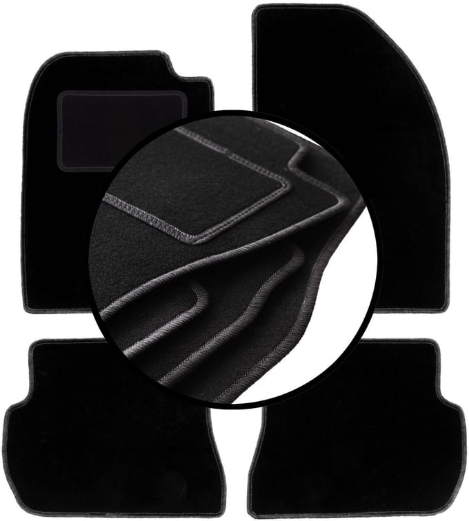 Complete set veloursmatten voor: Ford Fusion hatchback (2002-2005)