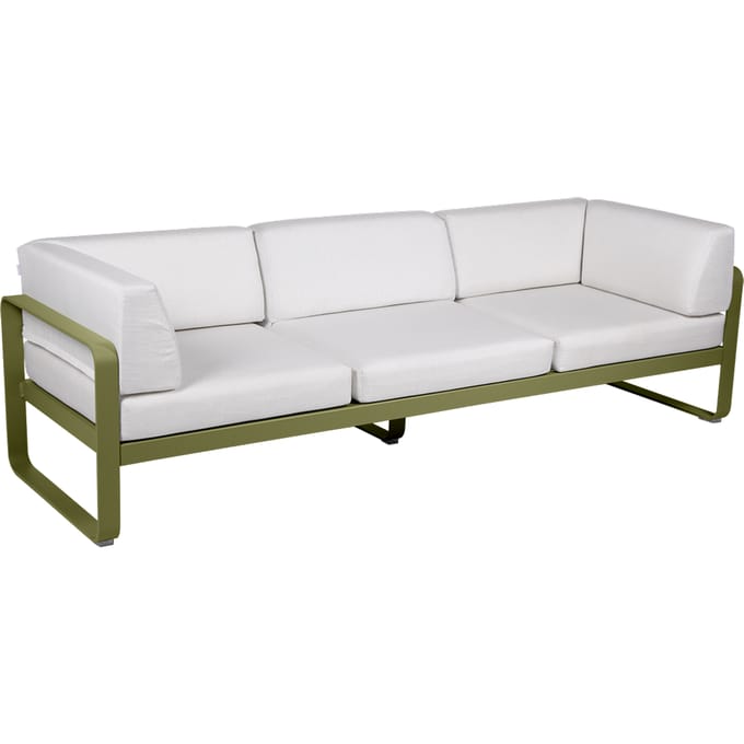 Fermob BELLEVIE club sofa 3 zits - D3 Pesto - 81 witgrijs