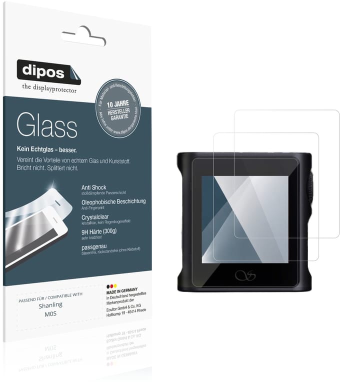 dipos – 2x Pantserfolie geschikt voor Shanling M0S | 9H Screenprotector