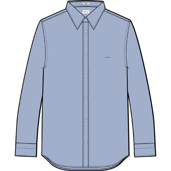 Satin Lange Mouwen Shirt Gant