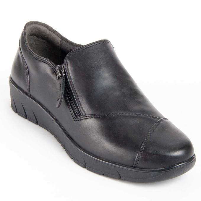 Purapiel mocassin Ailina2 Zwart