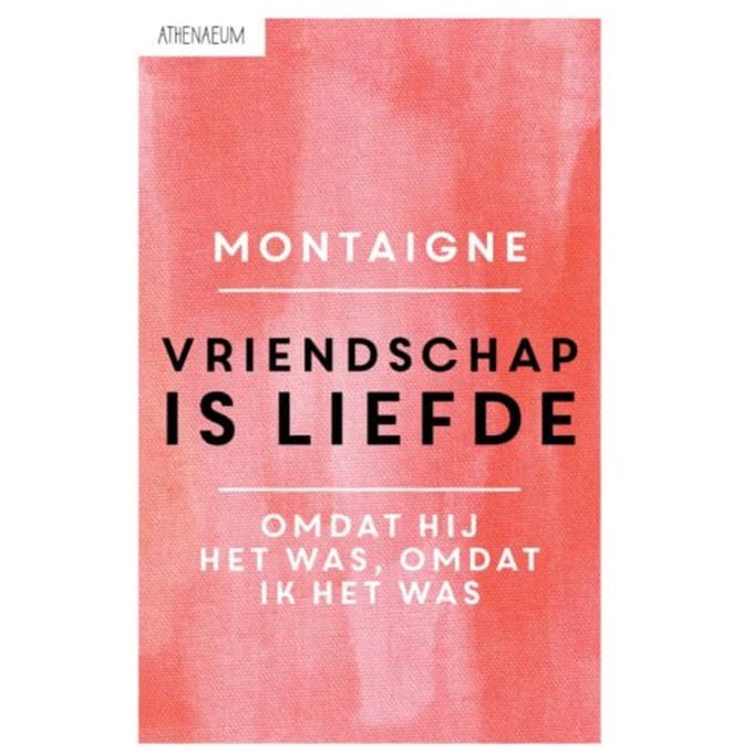 Vriendschap Is Liefde - Michel de Montaigne