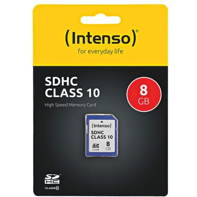 Intenso 8GB SDHC Class 10 SD-Karte - Geheugenkaarten