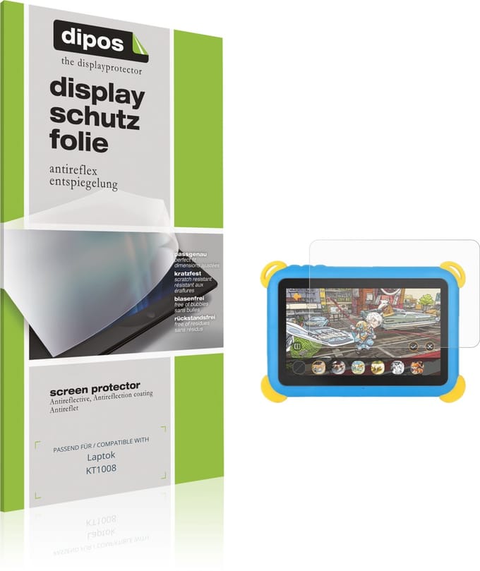dipos – 2x Matte Beschermfolie geschikt voor Laptok KT1008 | Krasbestendige & antireflecterende Screenprotector Ultra-Thin