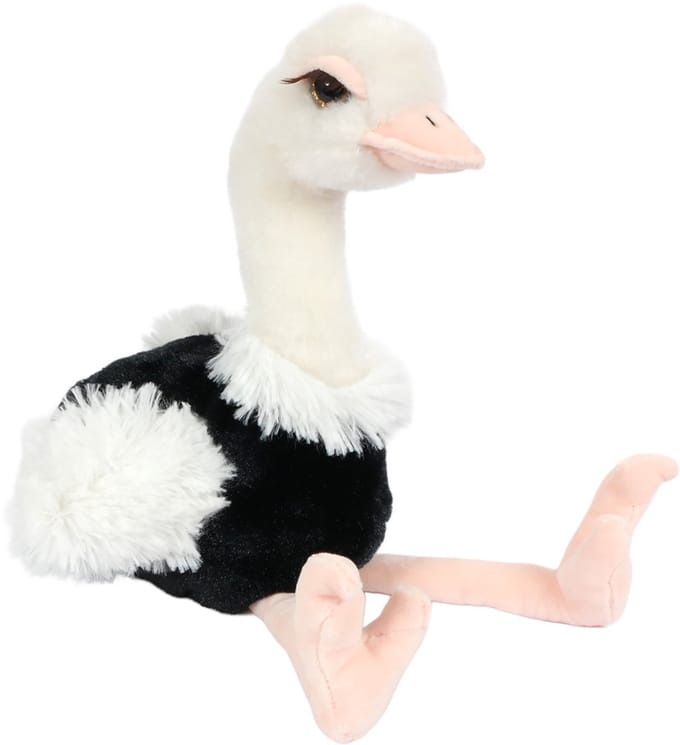 PIA Soft Toys - Pluche Knuffeldier Struisvogel - 24 cm
