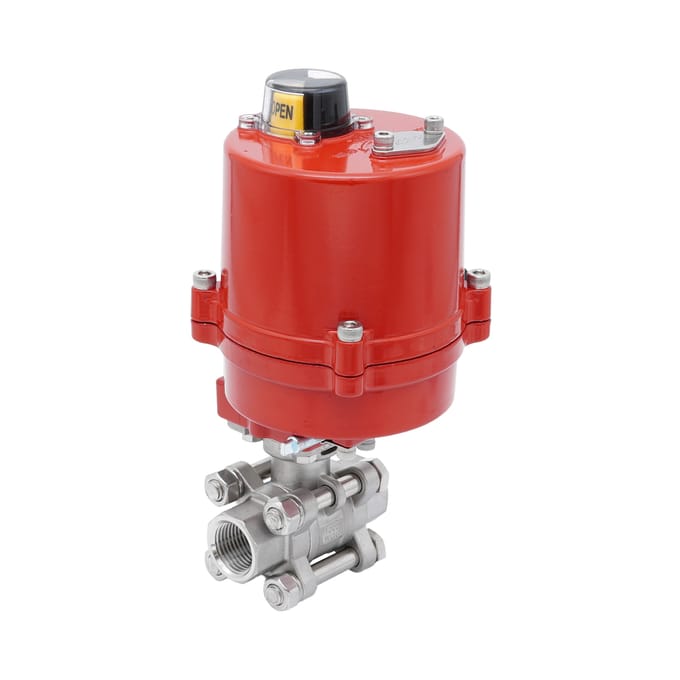 Rp 1-1/2'' 2-Weg RVS Elektrische Kogelkraan 12 V AC/DC