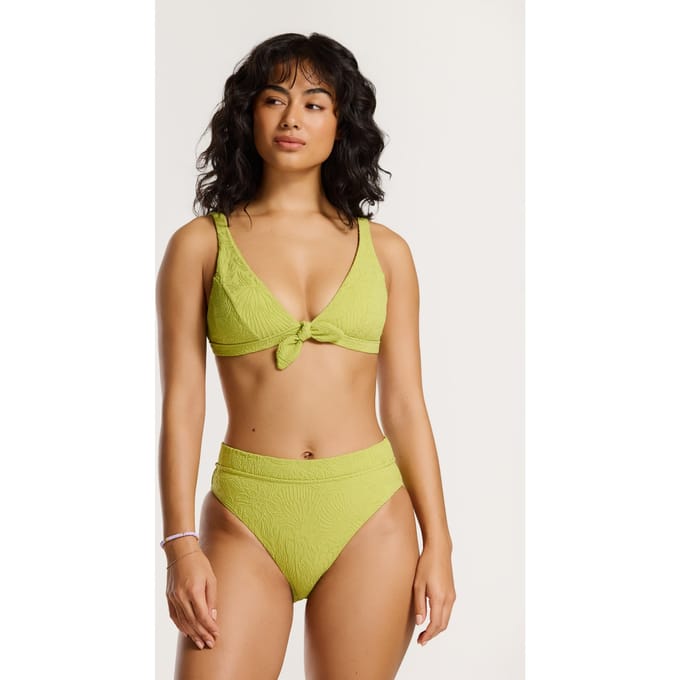 Shiwi Teddy Bikini Set Green Botanic Structure Taglia: 40 | Bikini Outlet | Donna | Verde