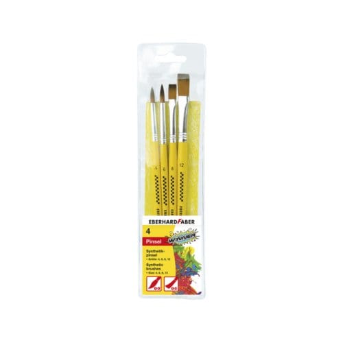 Eberhard Faber penselenset - Winner - 4 stuks - synthetisch - 4-6-8-12 - EF-579921
