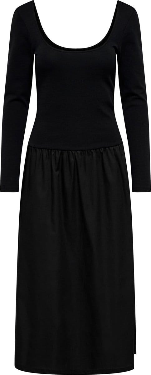 ONLY - ONLKATI L/S U-NECK DRESS CS JRS - Dames - Maxi jurken