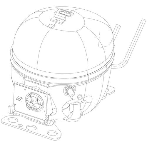 AEG compressor, kompleet 2425086101