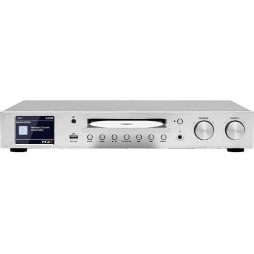 TechniSat DIGITRADIO 143 CD (V3) - HiFi-tuner, internetradio (DAB+, FM, Wi-Fi audio-streaming functie, Bluetooth, Spotify Connect, CD-speler, app-bediening, afstandsbediening