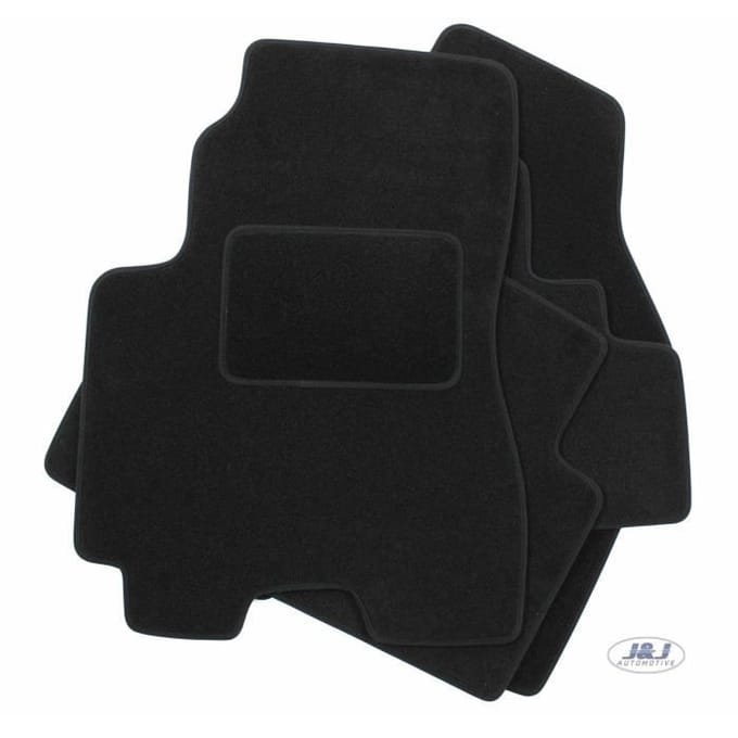 Tapis De Sol Noir Velours - J&amp;J AUTOMOTIVE - Sur Mesure - Hyundai Jumpy 2007-2016 - Antidérapant - Imperméable zwart