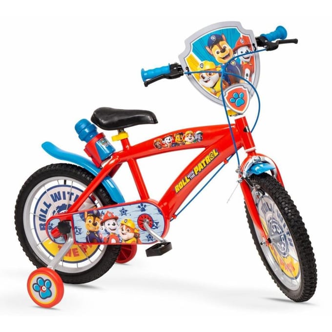 TMS Paw Patrol - Kinderfiets - 16 Inch - Czerwony - Veiligheid en Stabiliteit