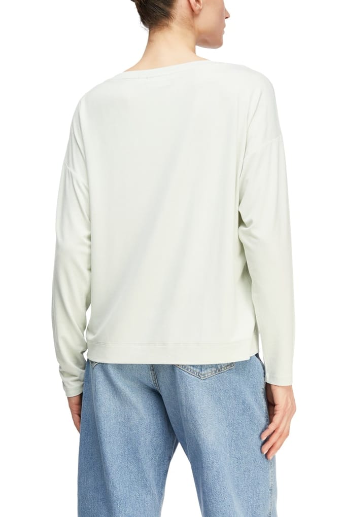 Comma T-shirts Soft Sage Größe: 34 | Longsleeves Outlet | Damen | Grün