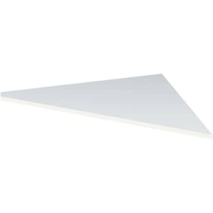 Verbindingsplaat Toledo, voor bureautafels, 90°-hoek, B 850 x D 850 mm, wit