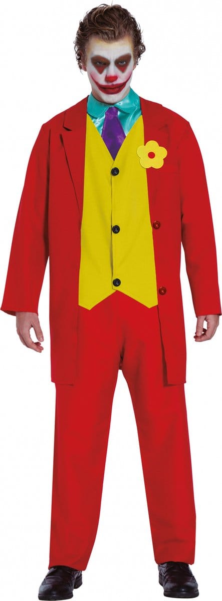 Fiestas Guirca Verkleedpak Gekke Clown Polyester Rood Maat M