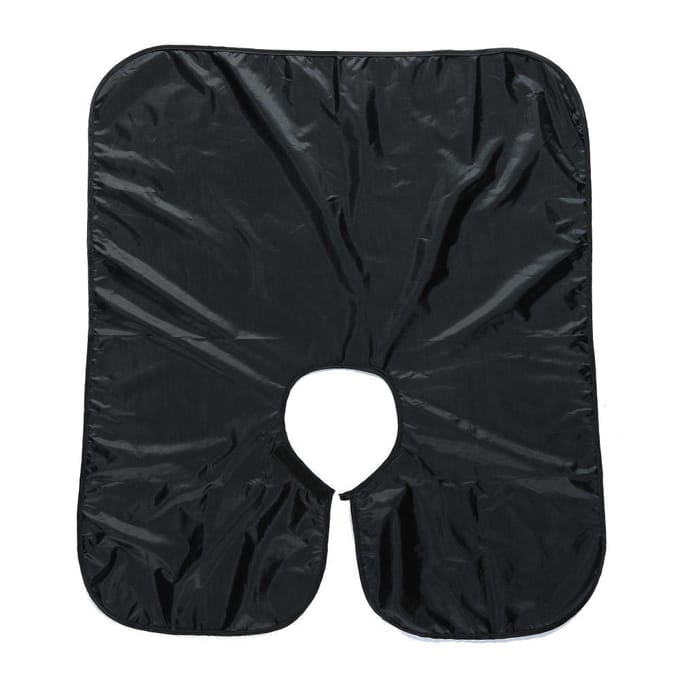 Tablier de coiffure pour coupe de cheveux, Cape résistante à l'eau black