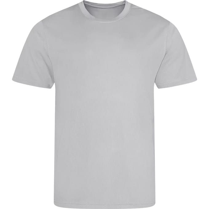 Just Cool Cool T JC001 - Heather Grey (Solid) - S