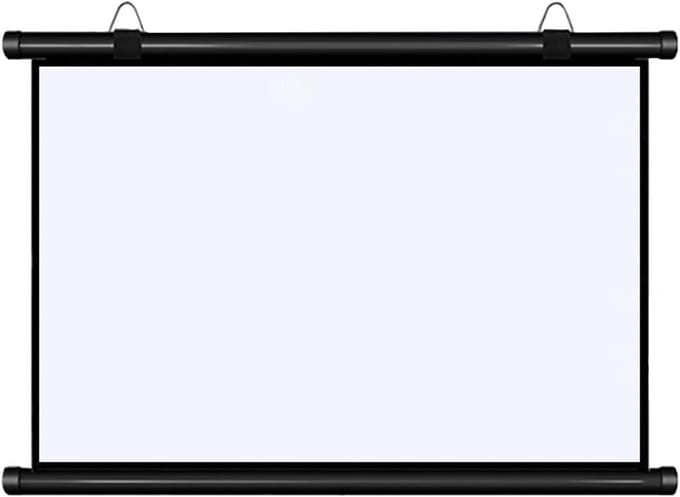 Projectiescherm - Filmscherm - Thuisbioscoop - Handmatig Neerklapbaar - 30-72 inch - Zwart